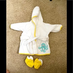 Luvable friends brand new swim bath robe and shoes and pyjamas